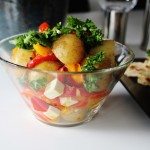 Kartoffelsalat Med Feta Og Ovnbagte Peberfrugter