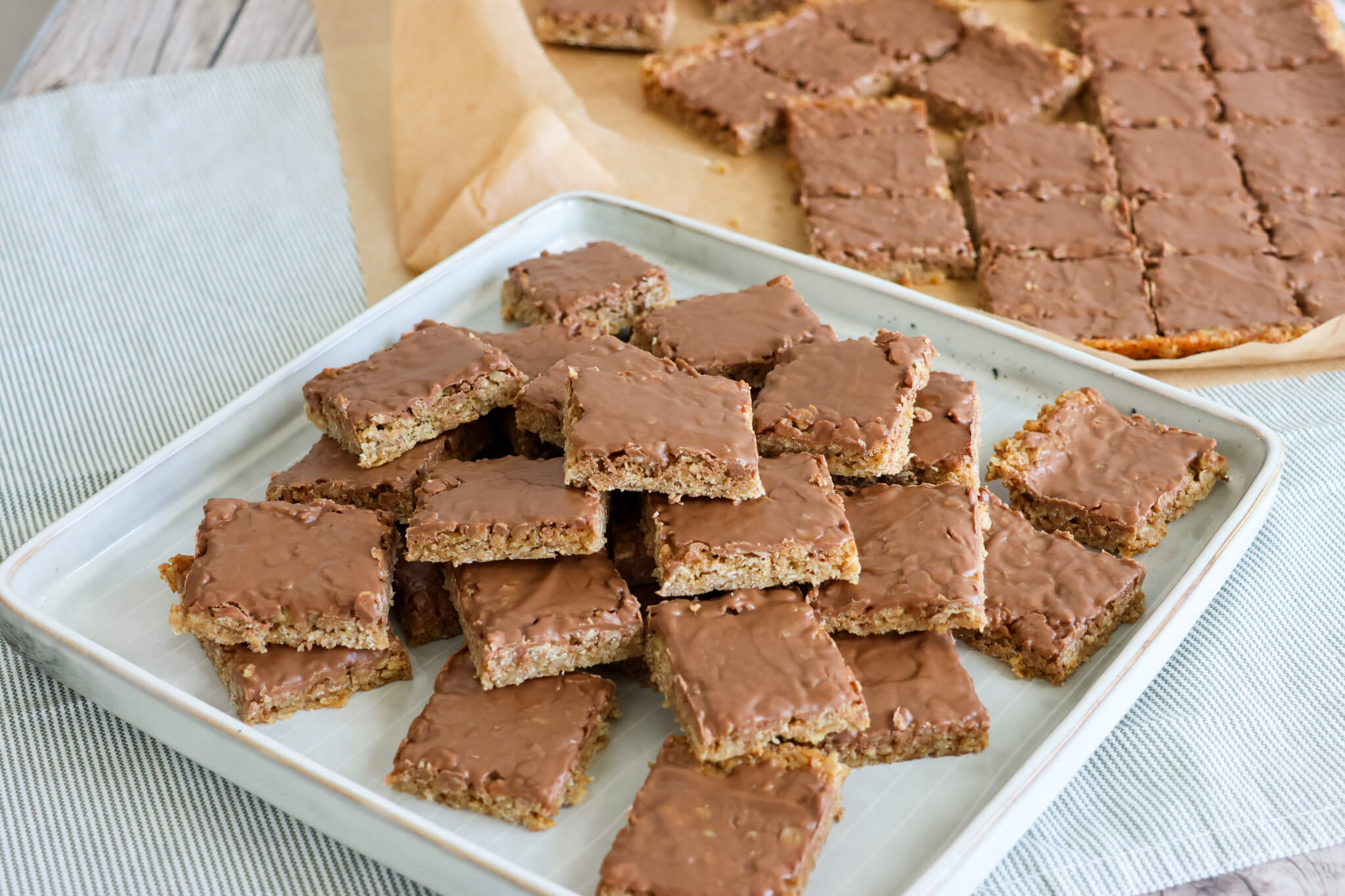 Havregrynskager med nougat