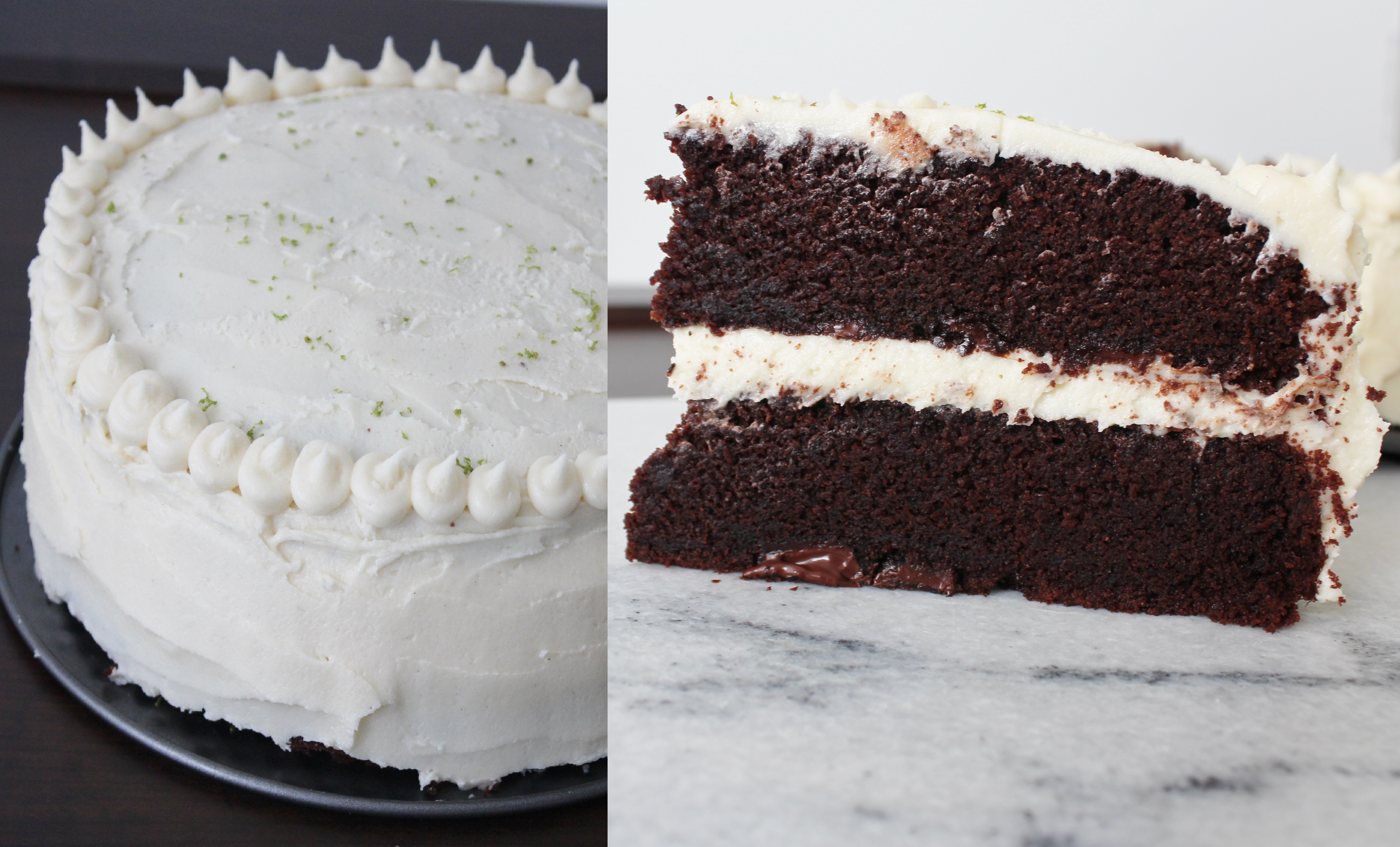 Chocolate Cake With A Twist Of Lime And Vanilla Buttercream