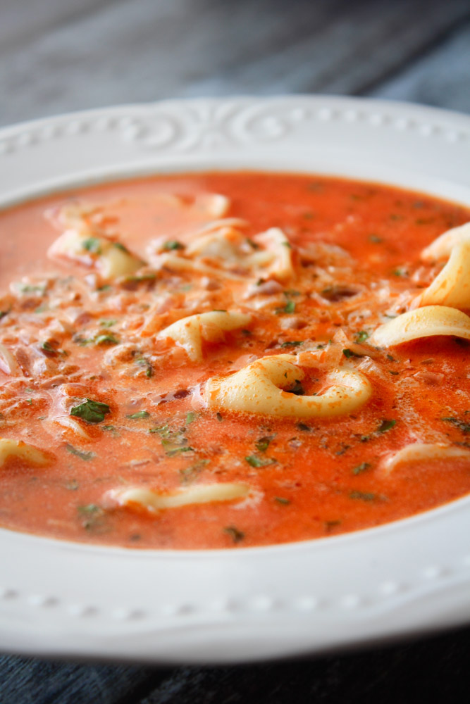 Tortellini Pesto Suppe