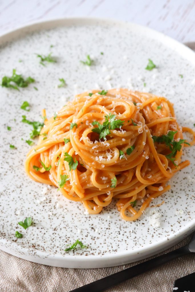 Vegetarisk One Pot Pasta Med Pesto