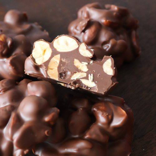 Konfekt Med Chokolade, Hasselnødder, Peanuts Og Nutella