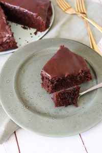 Chokoladekage Med Chokoladeglasur