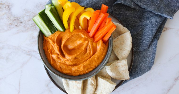 Hummus Med Bagt Peberfrugt – Opskrift På Hummus