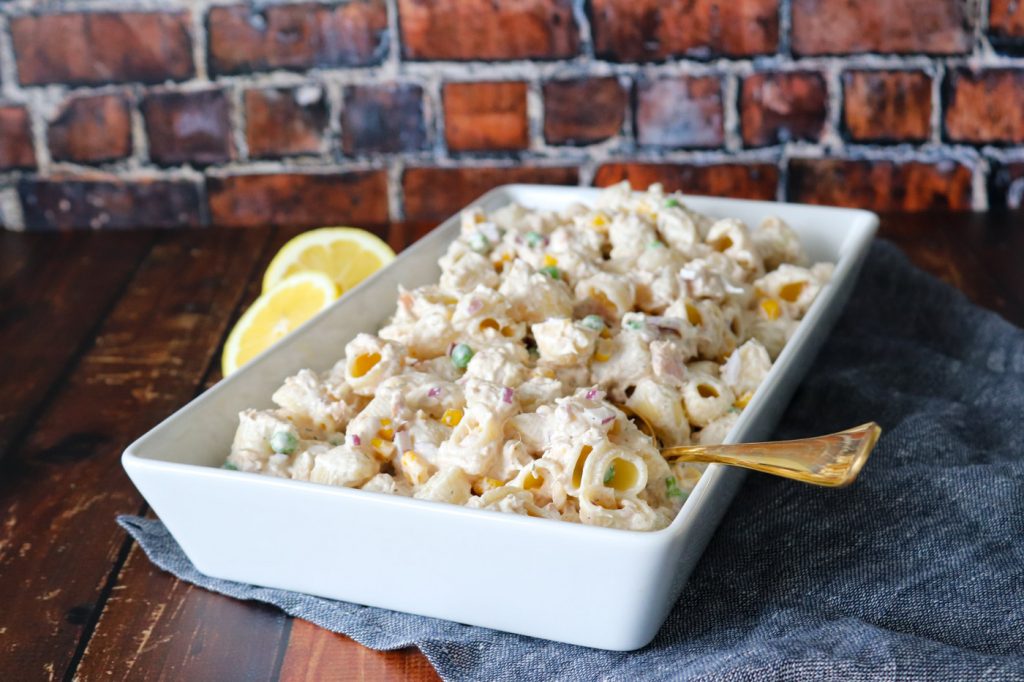 Cremet Pastasalat Med Tun - Hjemmelavet Pastasalat Med Tun