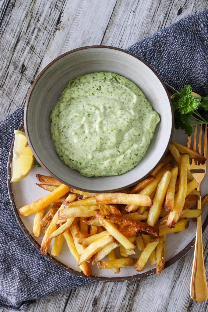 Persillemayonnaise På 1 Minut - Hjemmelavet Mayo Med Persille