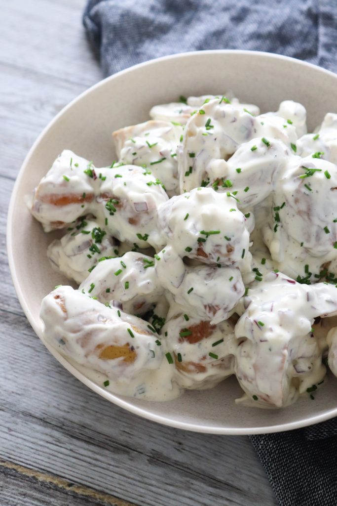 Kartoffelsalat Med Bearnaisedressing - Bearnaise Kartoffelsalat