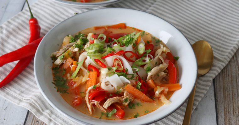 Asiatisk Suppe Med Kylling