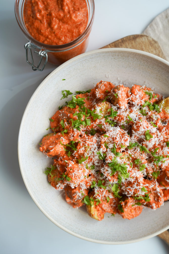 Kartoffelsalat Med Romescosauce