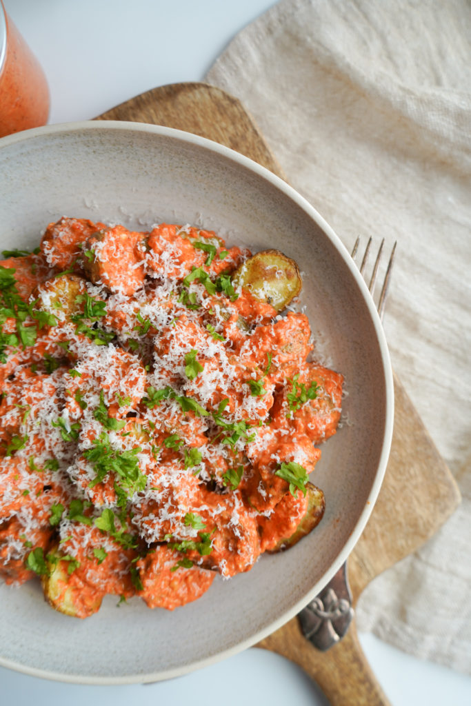 Kartoffelsalat Med Romescosauce