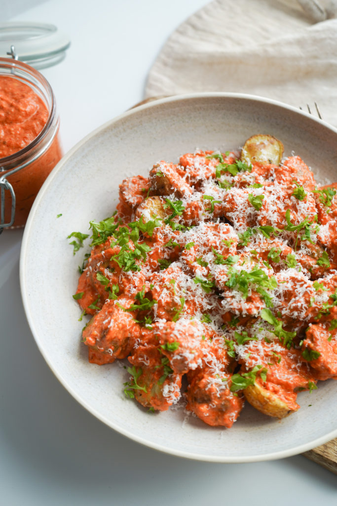 Kartoffelsalat Med Romescosauce