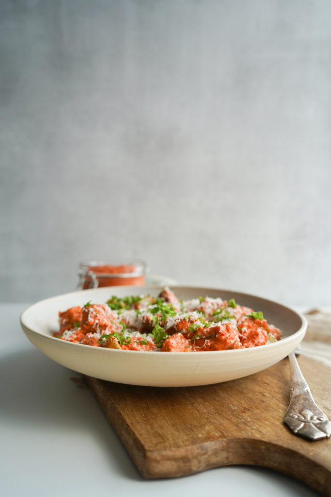 Kartoffelsalat Med Romescosauce