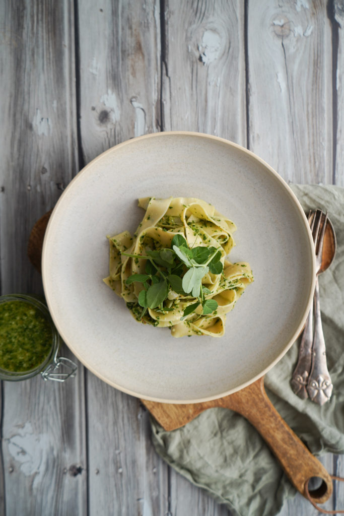 Fettuccine Med Pesto