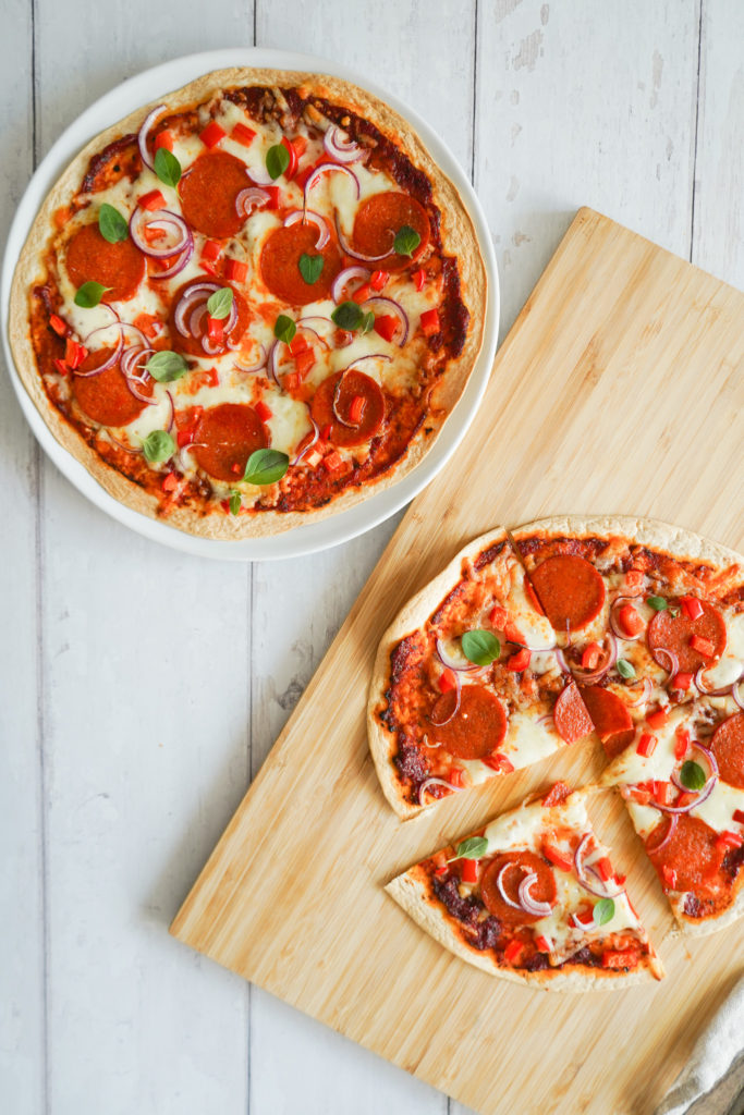 Tortillapizza Med Pepperoni