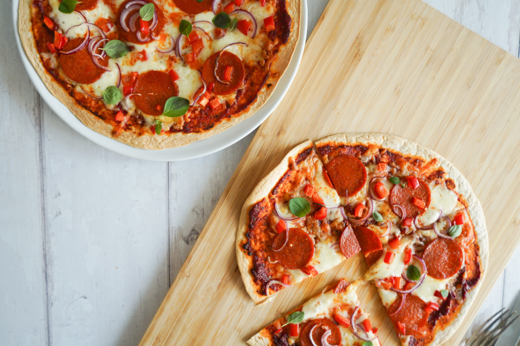 Tortillapizza Med Pepperoni