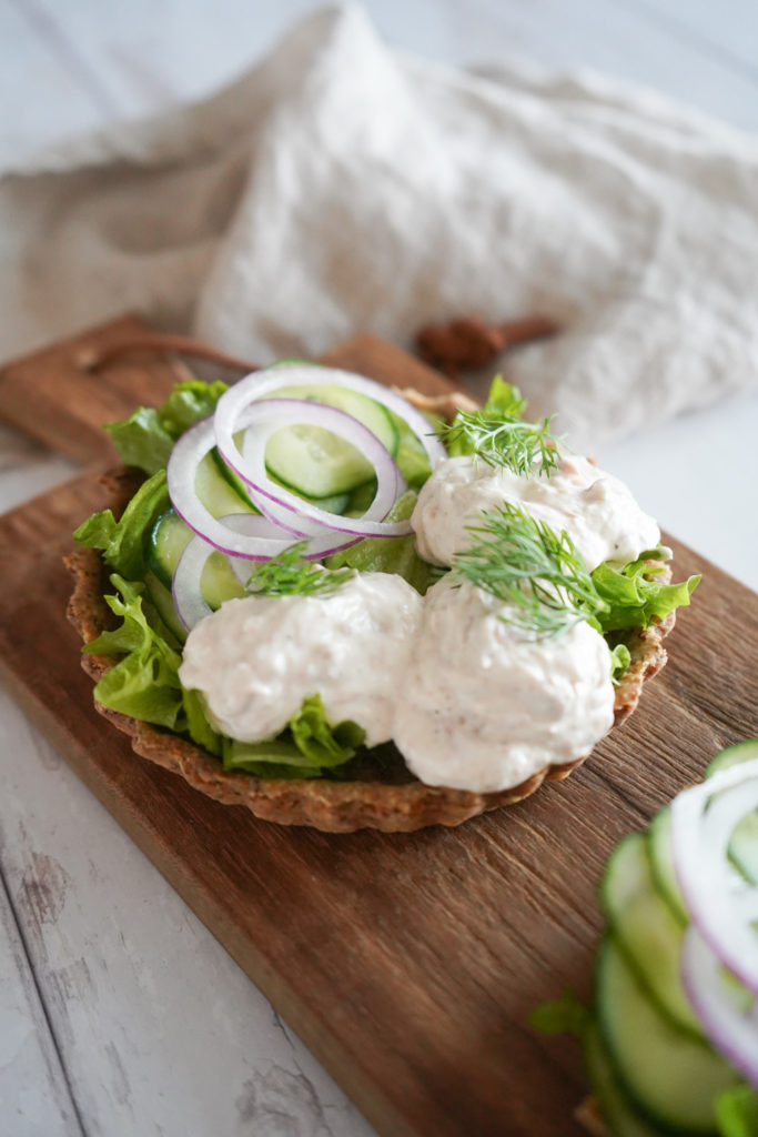 Rugbrødstærter Med Tun