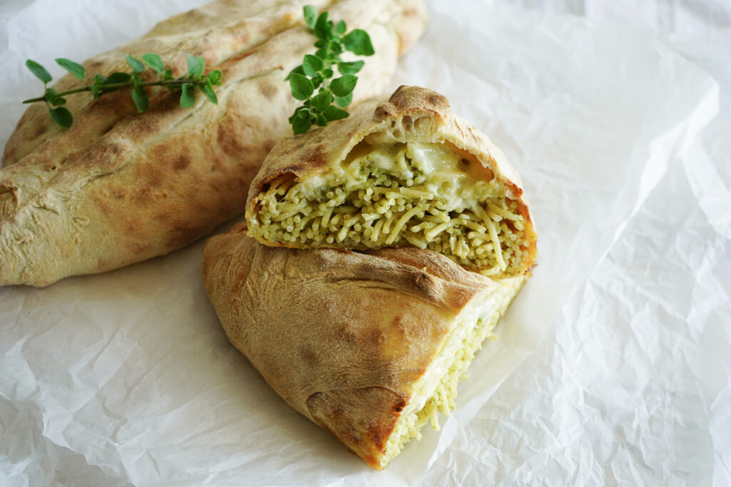 Calzone Med Spaghetti Og Pesto