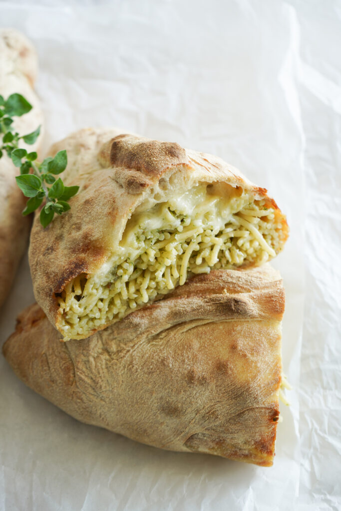 Calzone Med Spaghetti Og Pesto