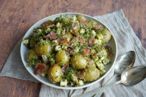 Kartoffelsalat med pesto