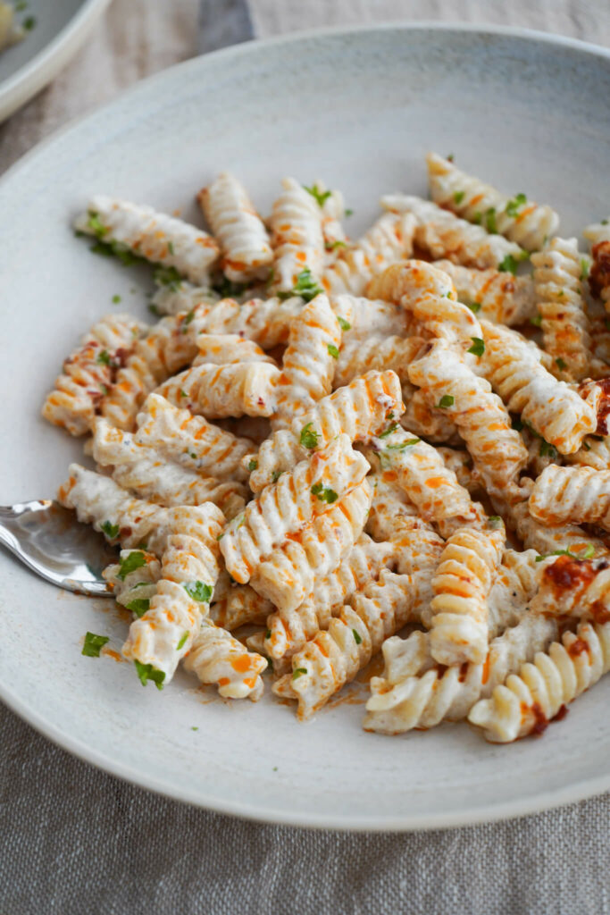 Cremet pasta med chili