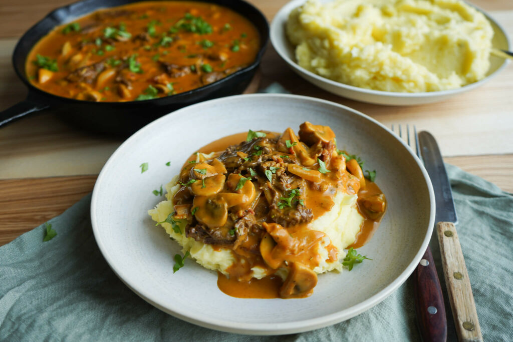 Oksekød I Whiskysauce