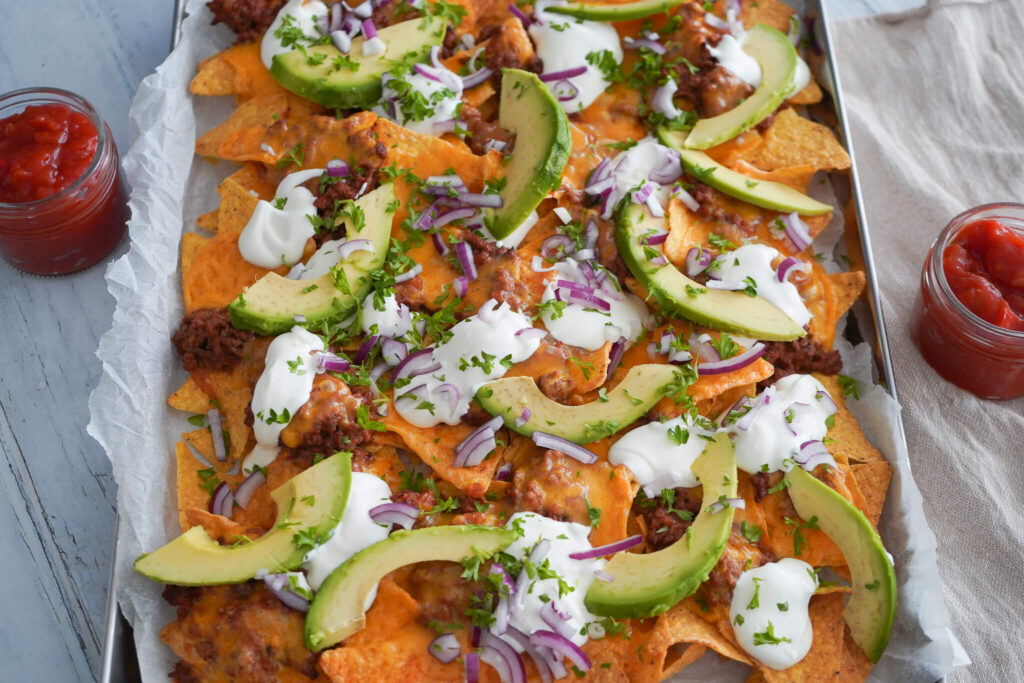 Nachos Med Kødsauce