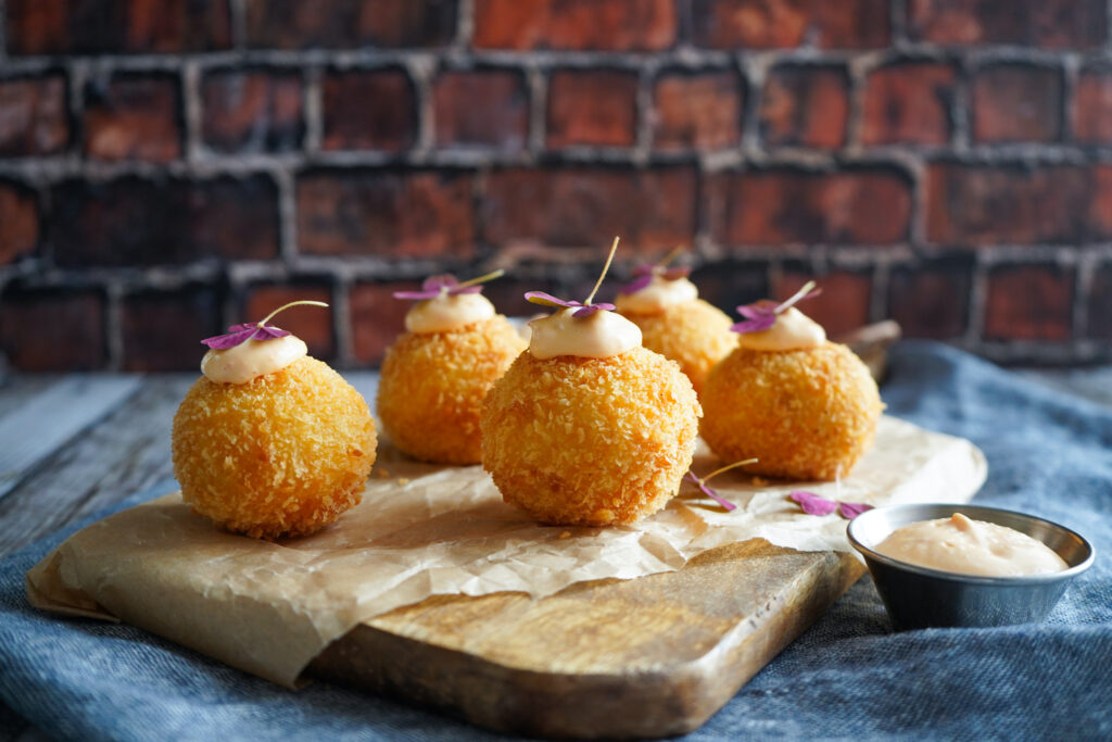 Kartoffelkroketter Med Bacon Og Ost