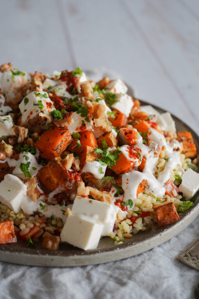 Bulgursalat Med Søde Kartofler