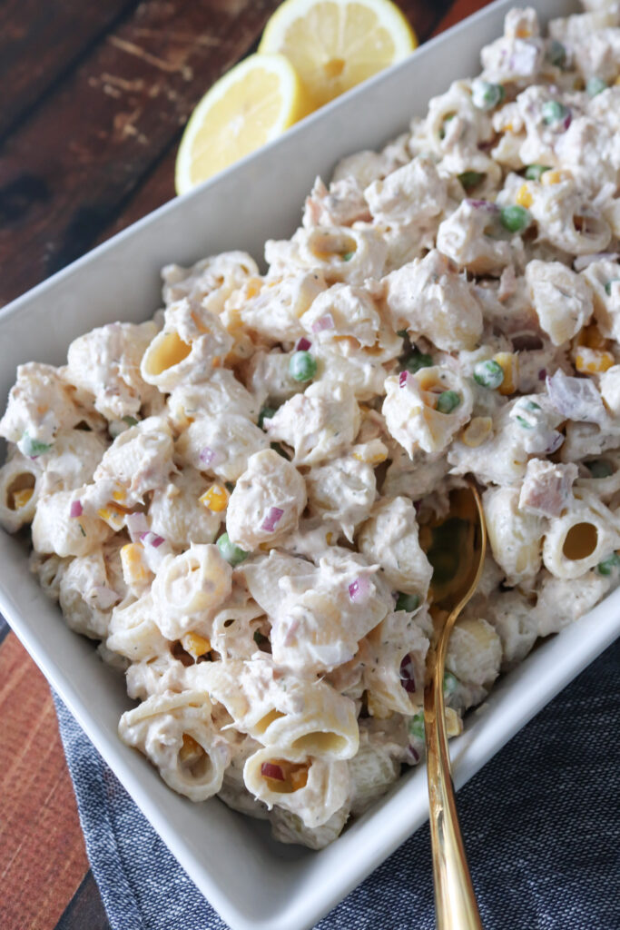 Cremet Pastasalat Med Tun - Hjemmelavet Pastasalat Med Tun