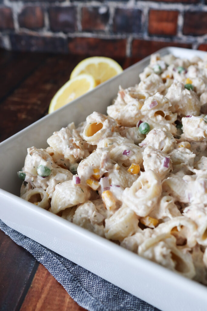 Cremet Pastasalat Med Tun - Hjemmelavet Pastasalat Med Tun