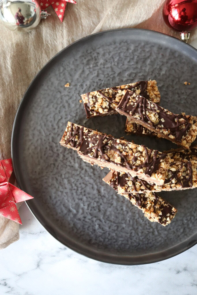 Havregrynsbarer Med Chokolade