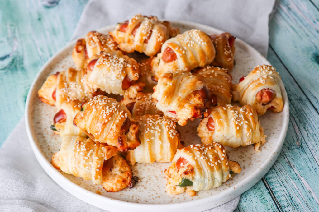 Jalapeño Poppers Mini Pølsehorn Med Butterdej - Sprøde Snacks