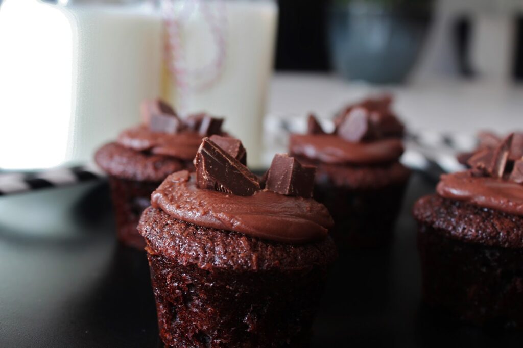 Små Chokolade Cupcakes - Hjemmelavede Cupcakes