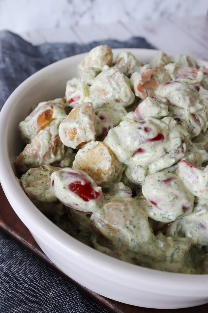 Kartoffelsalat Med Fetacreme Og Tomater