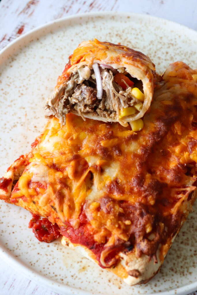 Enchiladas Med Pulled Pork, Og Ost