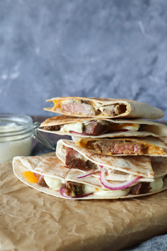 Quesadillas Med Oksekød Og Bearnaise