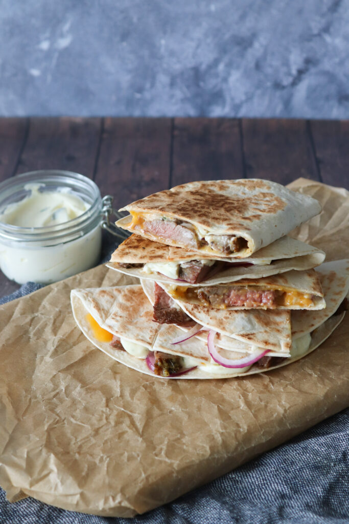 Quesadillas Med Oksekød Og Bearnaise