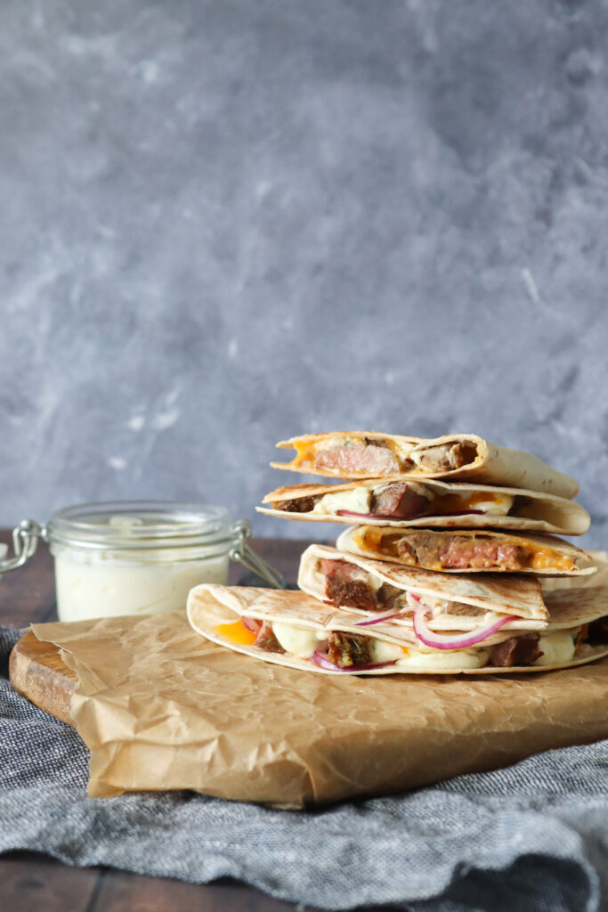 Quesadillas Med Oksekød Og Bearnaise