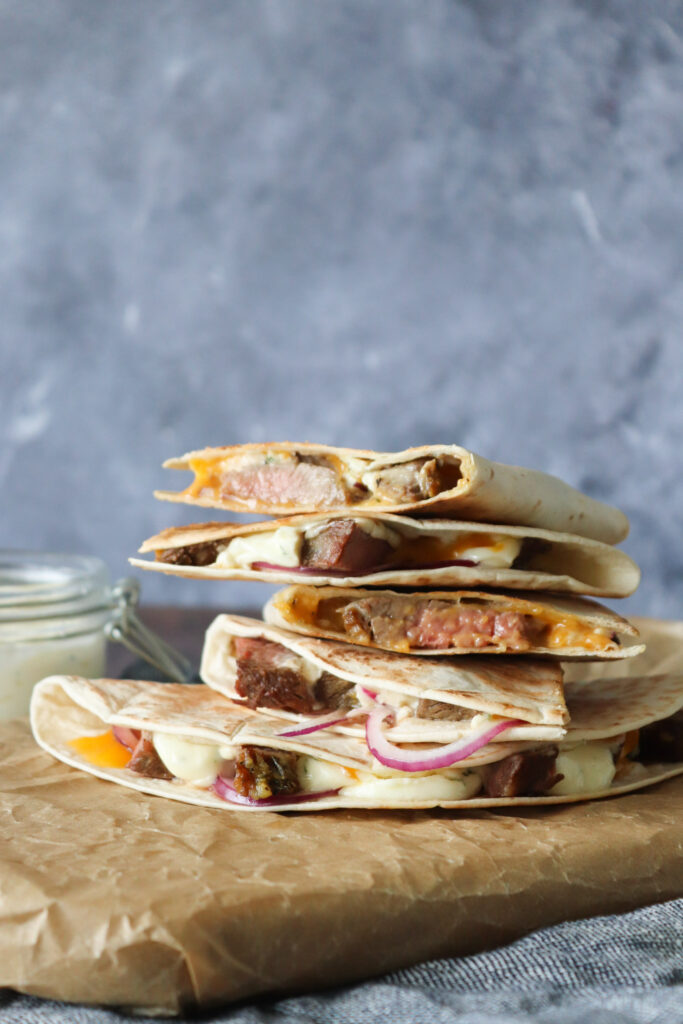 Quesadillas Med Oksekød Og Bearnaise