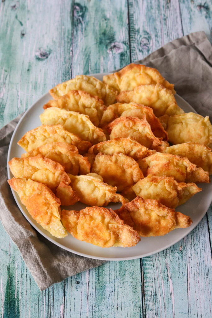 Skinkestang Inspireret Wontons - Wontons Med Skinke Og Flødeost