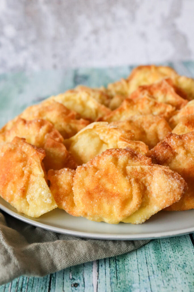 Skinkestang Inspireret Wontons - Wontons Med Skinke Og Flødeost