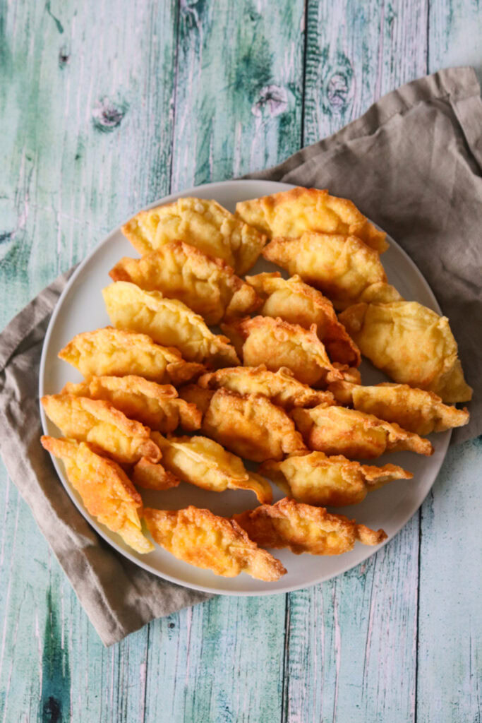 Skinkestang Inspireret Wontons - Wontons Med Skinke Og Flødeost