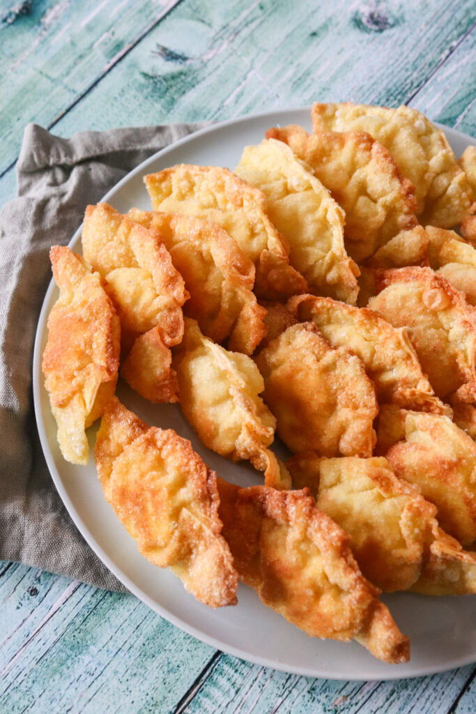 Skinkestang Inspireret Wontons - Wontons Med Skinke Og Flødeost