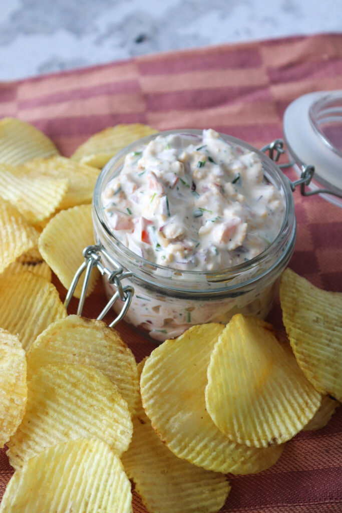 Loaded Dip Med Bacon, Ost Og Purløg - God Til Chips