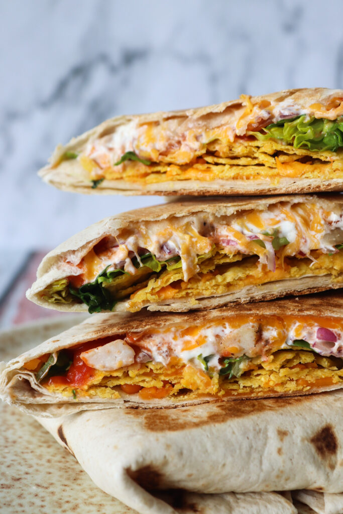 Sprøde Nachos Crunch Wraps - Tortillas Med Nachos Fyld