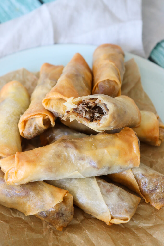 Forårsruller Med Confiteret And - Sprøde Forårsruller Med And