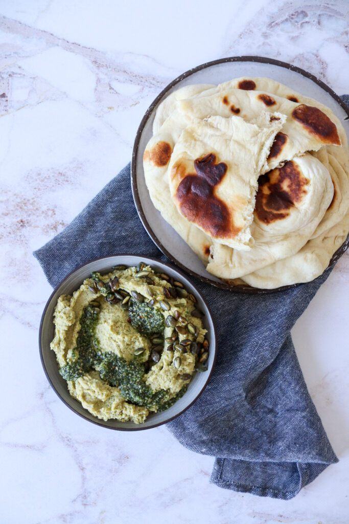 Kikærtedip Med Græskarkernepesto - Opskrift På Kikærtecreme