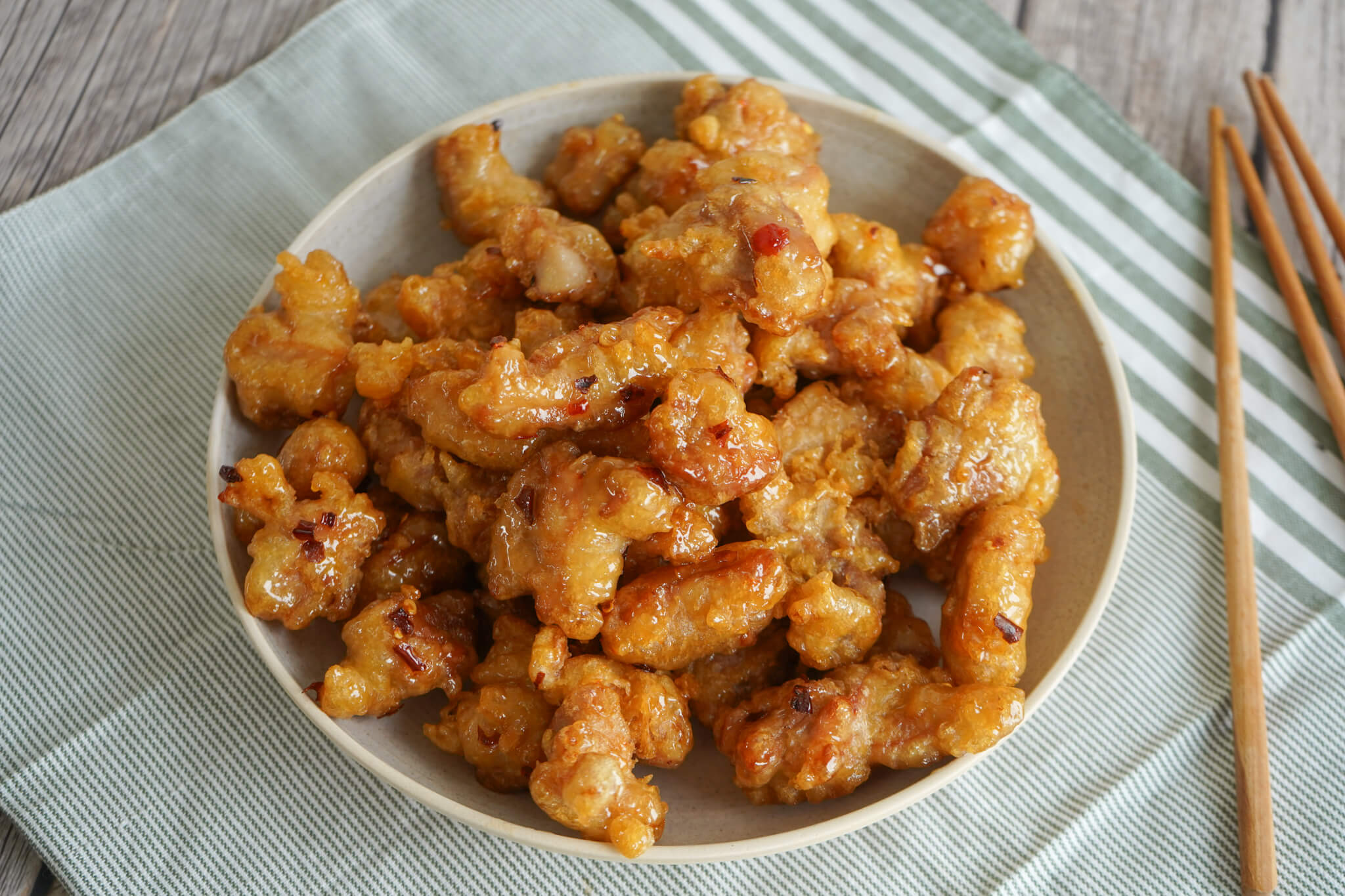 Sprød chili honning kylling