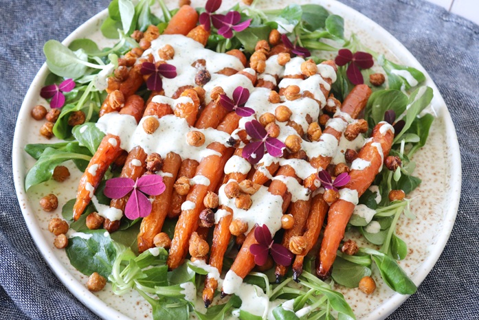 Salat med gulerødder