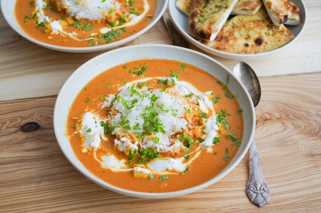 Butter chicken suppe